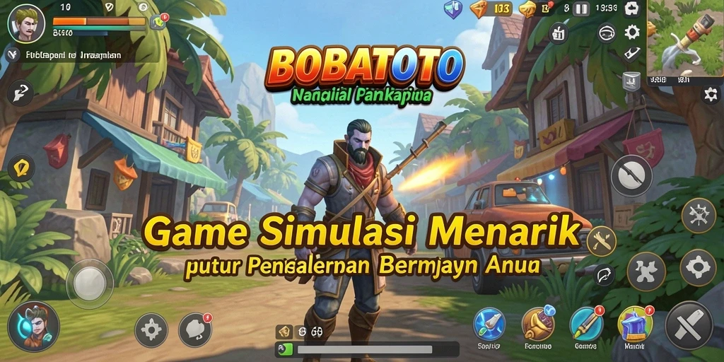 Screenshot BOBATOTO menampilkan gameplay simulasi yang menarik dan interaktif.