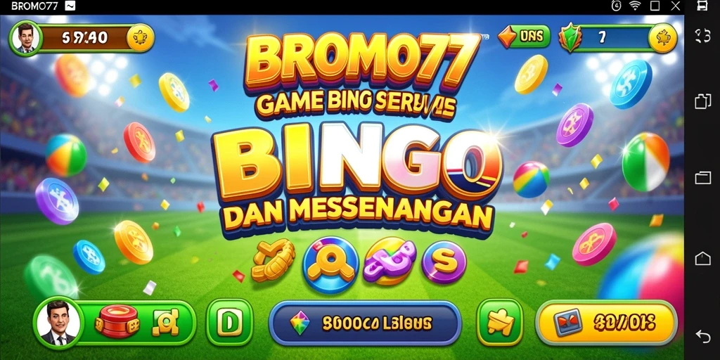 Tampilan gameplay Bingo BROMO77 yang menarik dan interaktif.