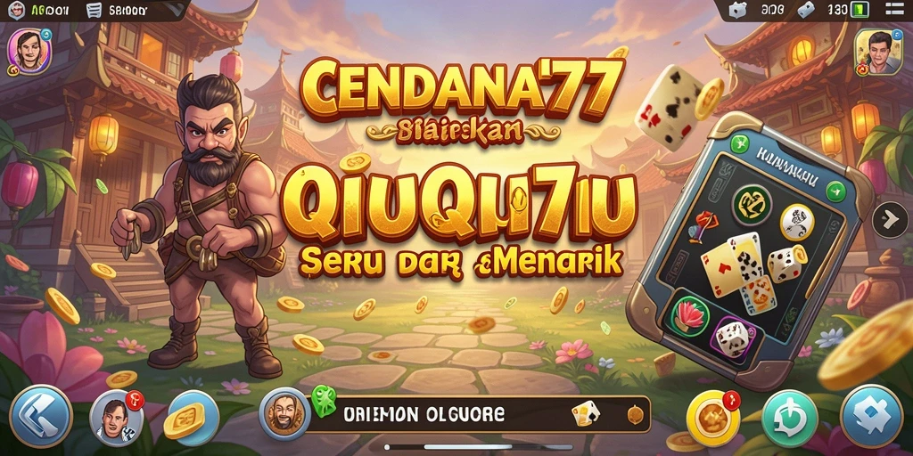 Tampilan gameplay seru CENDANA777 saat bermain QiuQiu.