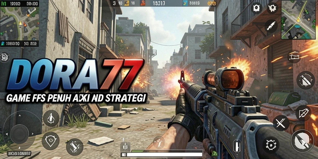 Tangkapan layar dari gameplay DORA77 yang menegangkan dan penuh aksi.