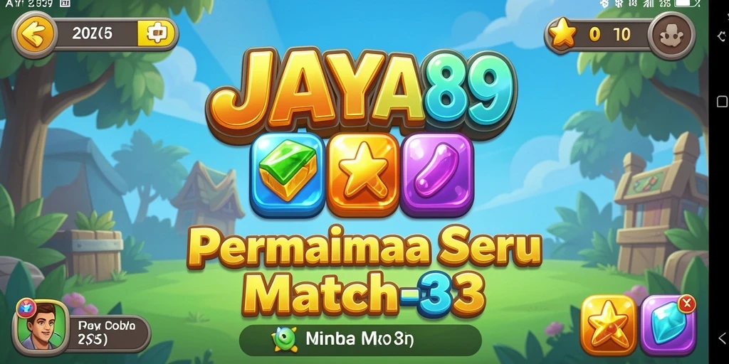 Tampilan gameplay menarik dengan elemen match-3 yang seru.