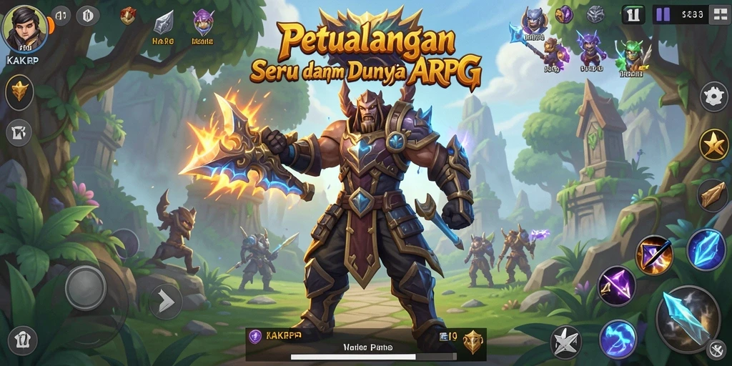 Tampilan gameplay KAKRP yang menegangkan dan penuh aksi.