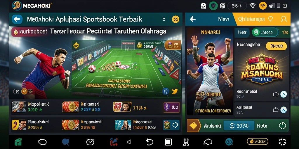 Tampilan gameplay MEGAHOKI menampilkan keseruan taruhan olahraga.