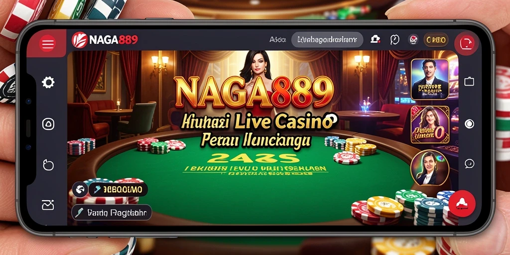 Tampilan gameplay Live Casino yang menegangkan dan interaktif di NAGA889.