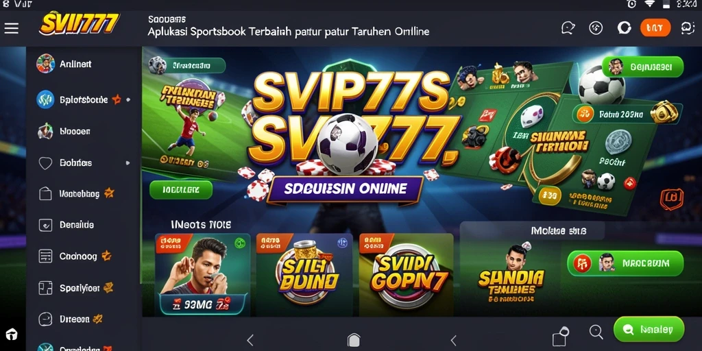 Tampilan menarik dari gameplay taruhan olahraga di SVIP777.