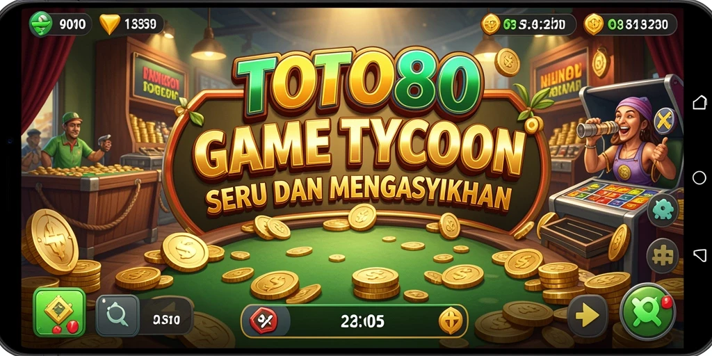 Screenshot TOTO80 menunjukkan gameplay Tycoon yang seru dan strategis.