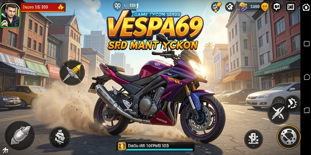 Tampilan gameplay VESPA69 yang menarik dan interaktif.